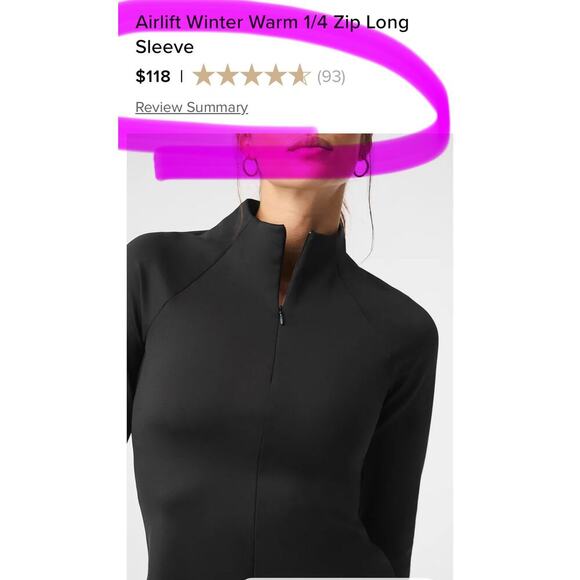 ALO Yoga Black Women's Jacket Like New - Picture 5 of 15